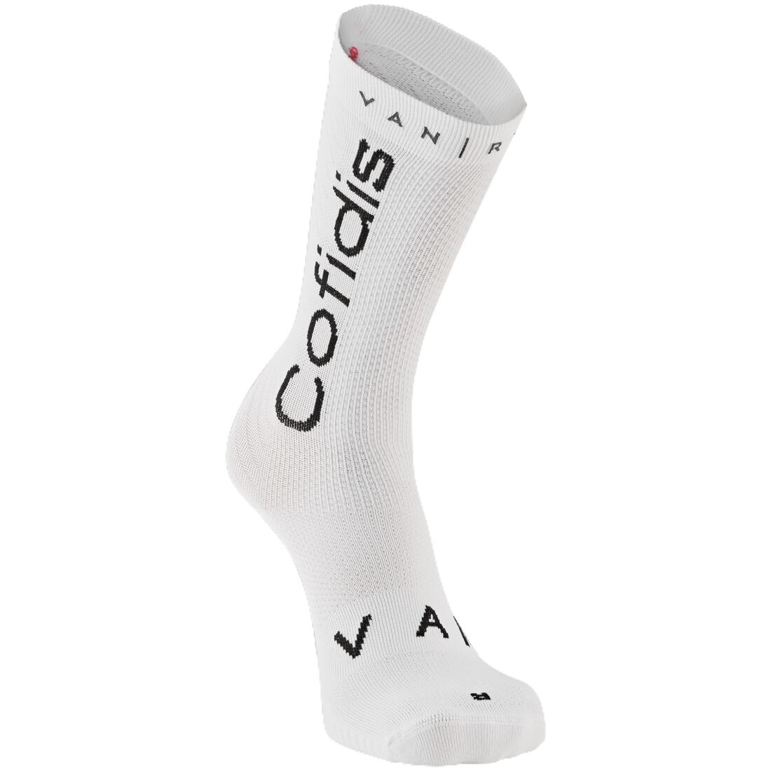 CALCETINES CICLISMO CARRETERA RÉPLICA COFIDIS BLANCOS