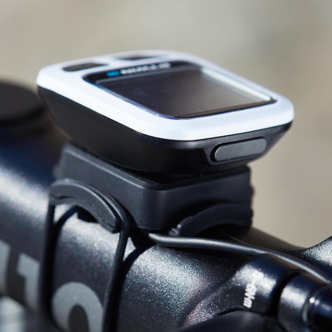 CUENTAKILÓMETROS BICICLETA B'TWIN 100 - CON CABLE (5 FUNCIONES)