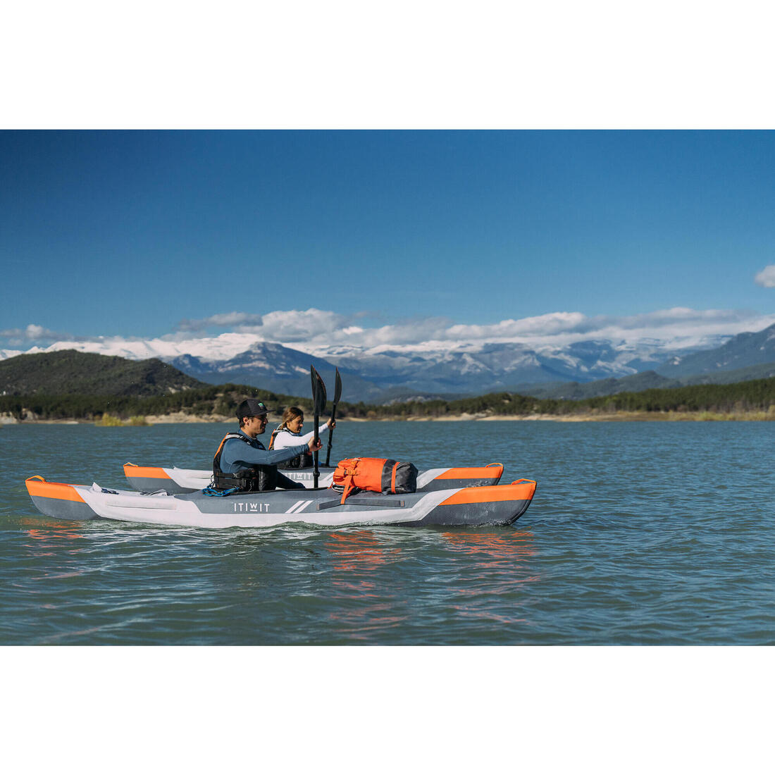 Kayak Hinchable Itiwit Drop Stitch alta presión Strenfit X500 1plaza Piragüismo.
