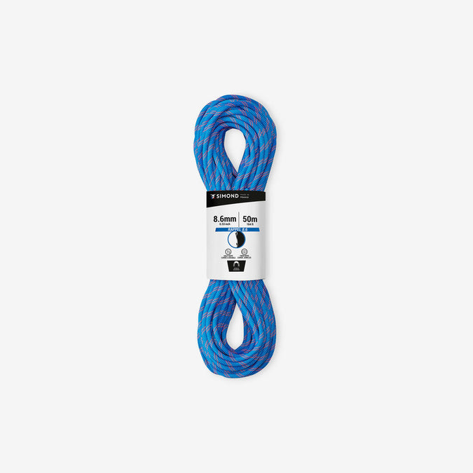 Cuerda de escalada en doble 8,6 mm x 50 m Simond Rappel 8.6 Azul, photo 7 of 6