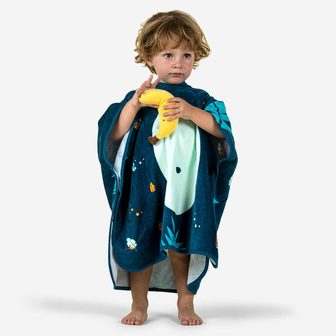 





Poncho Baño Bebés Azul Oscuro Algodón Mono, photo 1 of 7