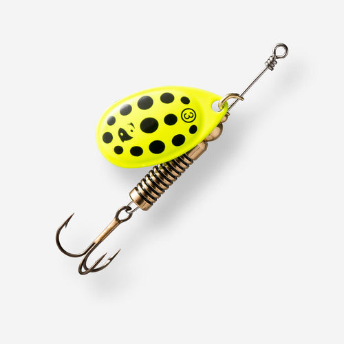 





CUCHARILLA GIRATORIA PESCA DE DEPREDADORES WETA + Nº 3 PLATEADO PUNTOS ROJOS