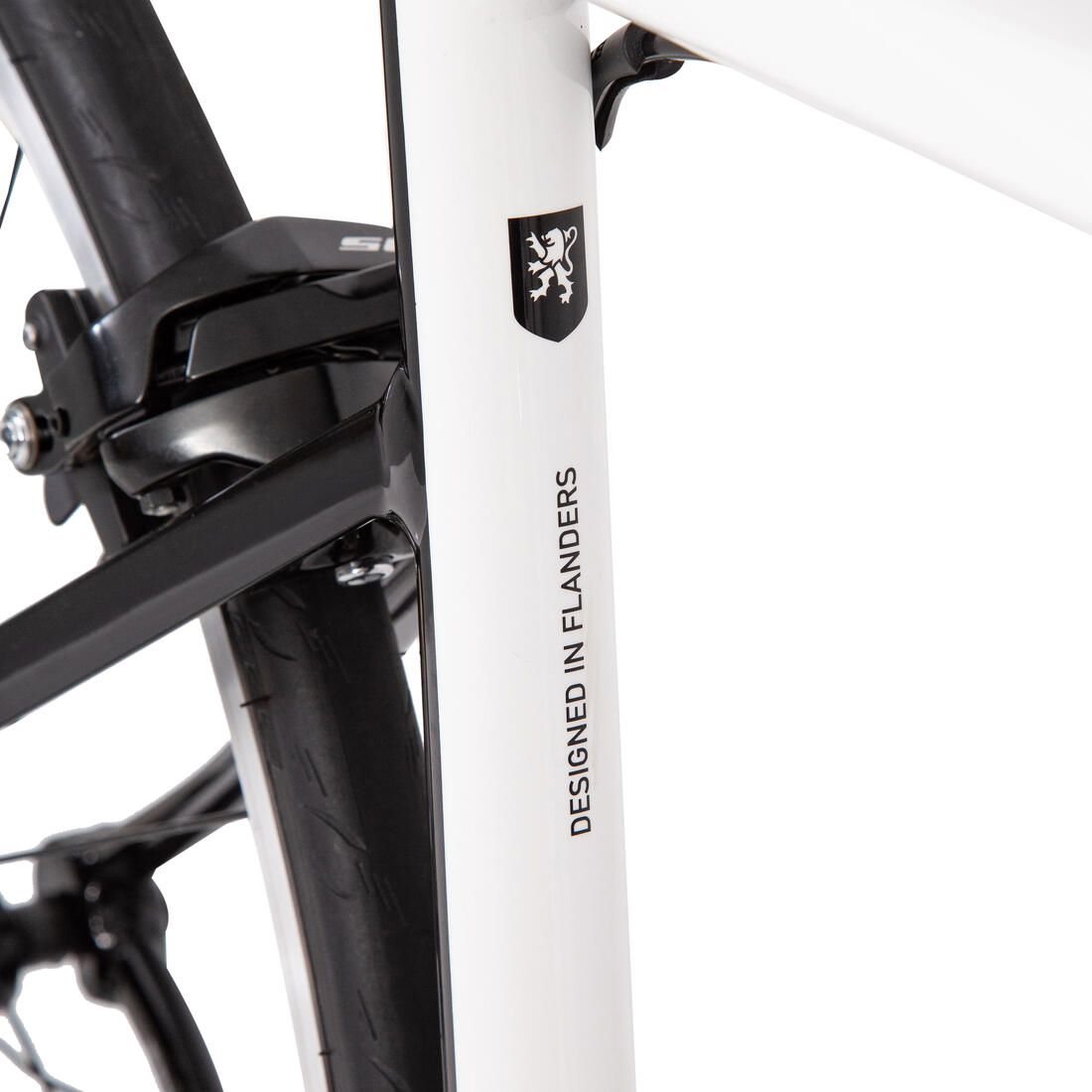 Bicicleta de ruta blanco af 105