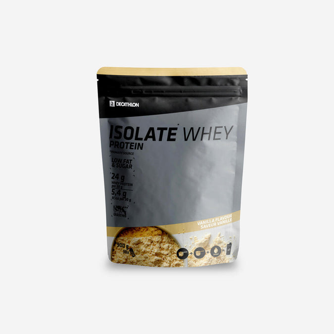 





PROTEINA WHEY ISOLATE 24g proteína suero de leche SABOR VAINILLA 900 g, photo 1 of 6