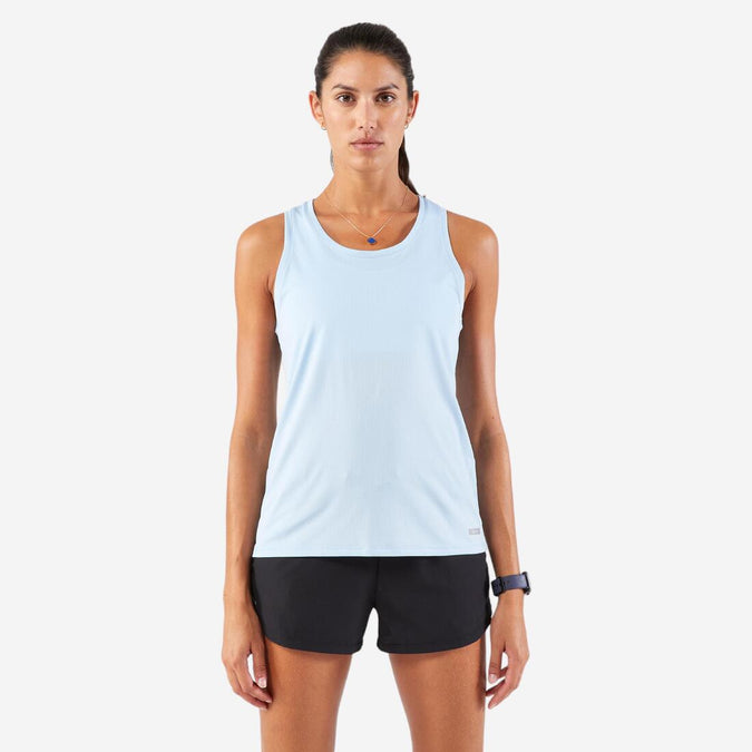 





Camiseta sin mangas Running transpirable mujer - Kiprun Run 100 azul claro, photo 1 of 6