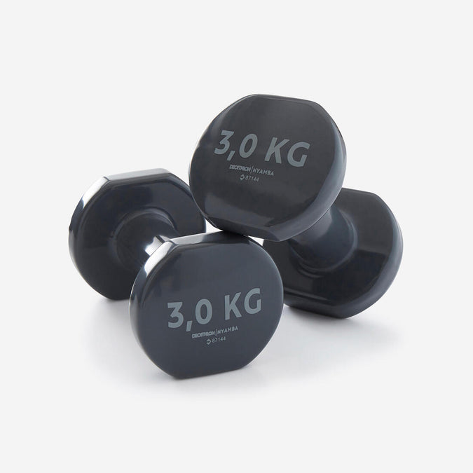 





Pesas 2 x 3Kg de vinilo Fitness Gimnasia en casa Pilates Nyamba Gris, photo 1 of 5