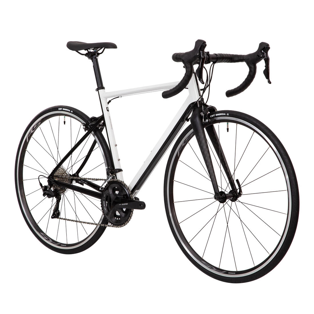 Bicicleta de ruta blanco af 105
