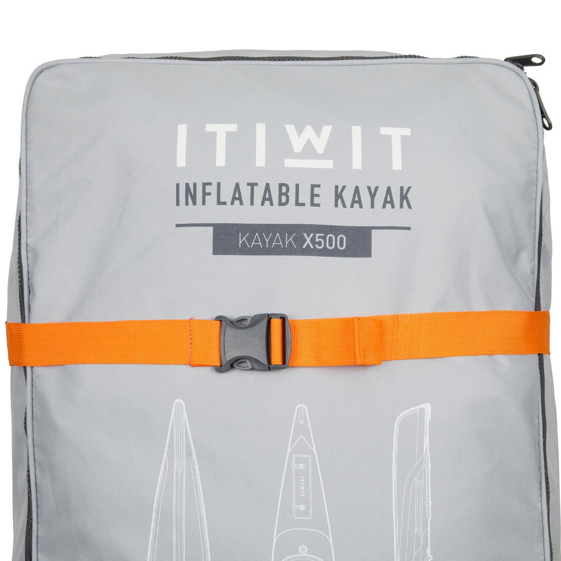 Kayak Hinchable Itiwit Drop Stitch alta presión Strenfit X500 1plaza Piragüismo.