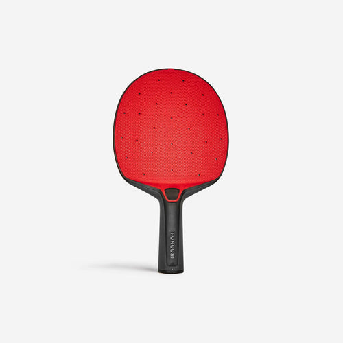 





Pala ping pong exterior Pongori PPR 130 negro rojo