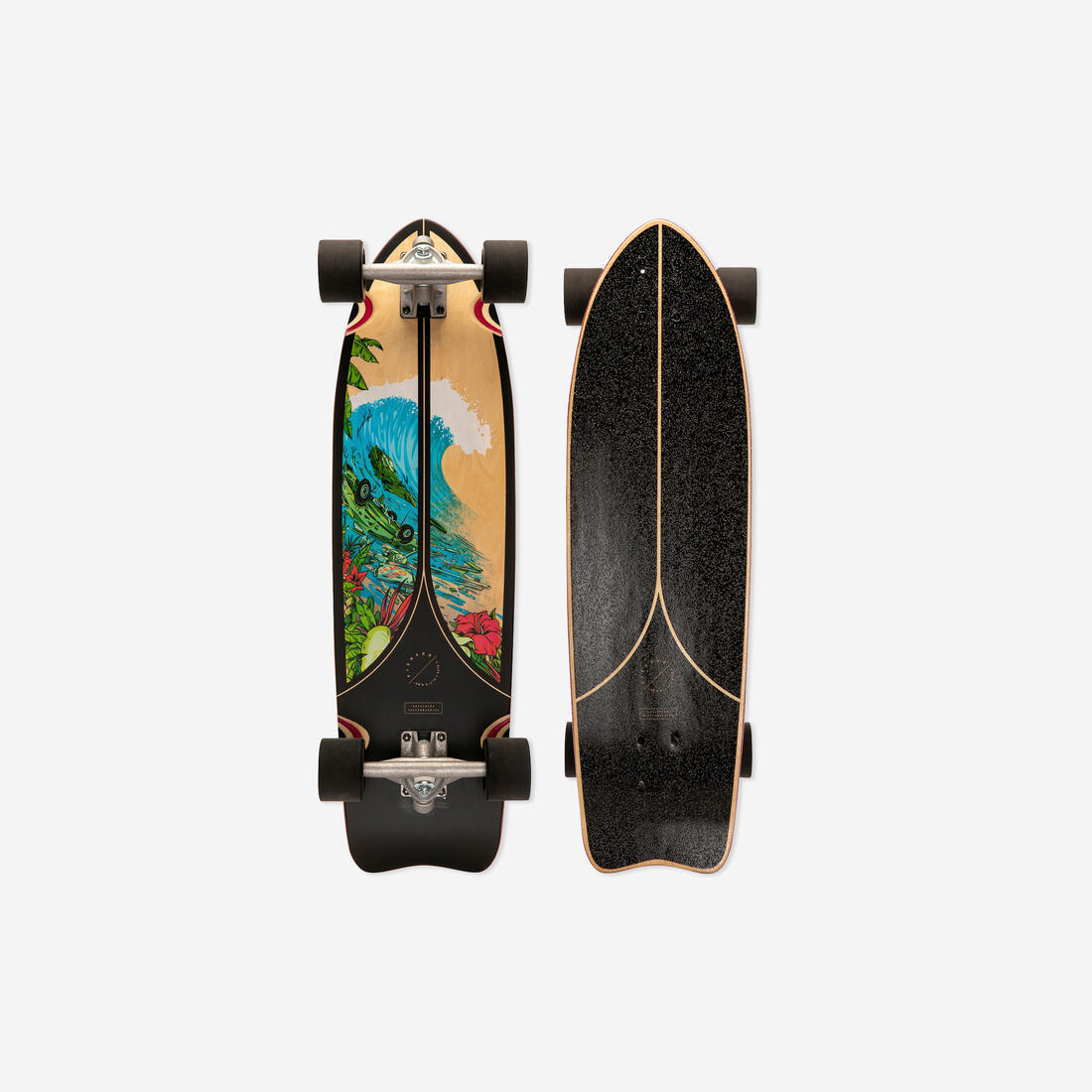 ★90s MEXICO製 YAZBEK OLD SKATE イグアナ　ロンT L Longboard Fish 500 Negro – Decathlon Costa Rica